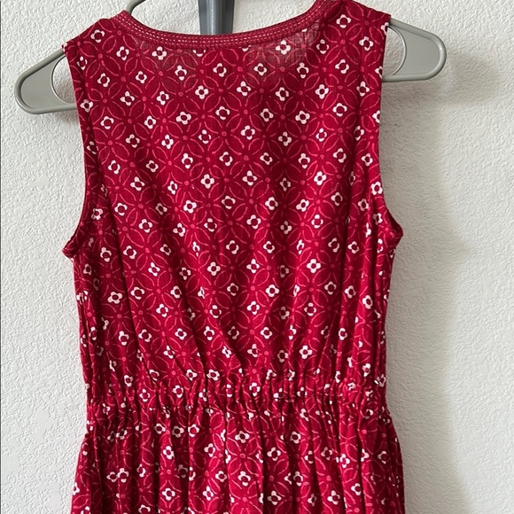 Mata Traders Red Patterned Dress Fit and Flare size XS NEW - Picture 6 of 8